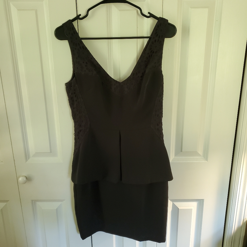 Victoria's Secret Black Peplum Dress